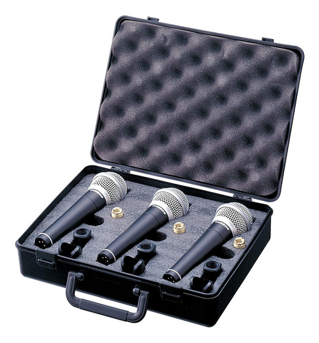 Kit X3 Microfonos Dinamicos Samson R21 + 3 Pipetas+ Estuche