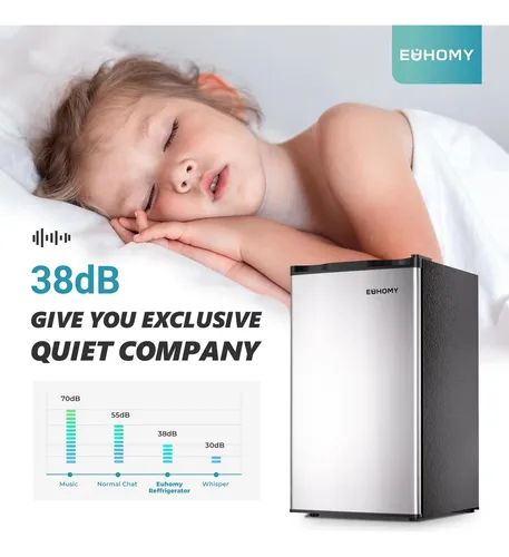Euhomy - Minirefrigerador De 3.2 Pies Cubicos Con Congelador
