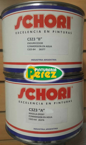 Masilla Epoxi Náutica Inmersión Resina Premium Schori 0,50lt