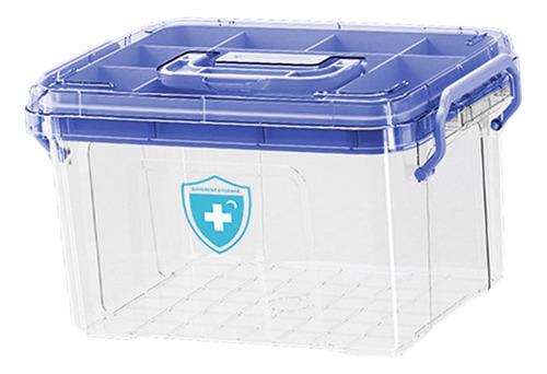 Caja Botiquines De Con Asa Caja De Almacenamiento De Azul M