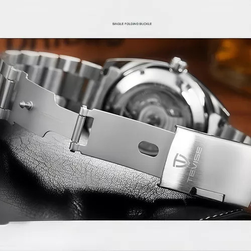 ` Reloj Mecánico Automático Con Bisel Tevise Calendar Man