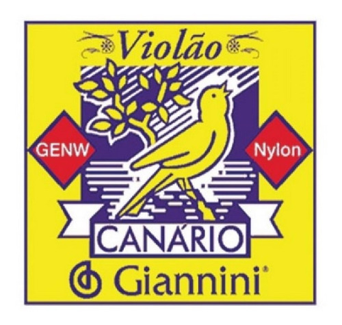 Imagem 3 de 3 de Encordoamento Corda Violão Canário Giannini Nylon C Bolinha