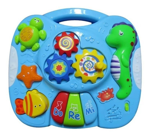 Imagen 4 de 8 de Mesa Mesita Musical Bebe Con Luces Y Sonidos Del Mar