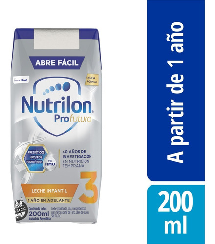 Imagen 3 de 6 de Leche Nutrilon Profutura 3 X Pack De 24 Bricks 200ml