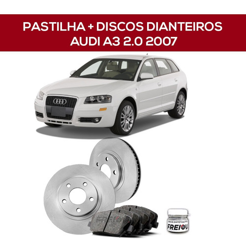 Discos E Pastilhas De Freio Dianteiros Audi A3 2015 - 2019