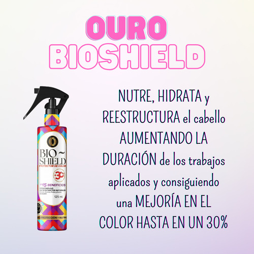 Ouro Tratamiento Protector De Color Bioshield Brillo 125ml