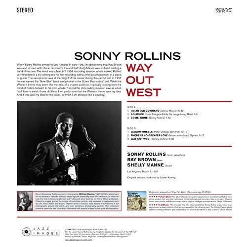 Rollins Sonny Way Out West Gatefold 180g Virgin Vinyl Lp Vin