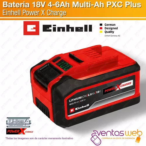 Bateria 18v 4-6 Amp Multi-amper Plus Einhell Mayor Capacidad