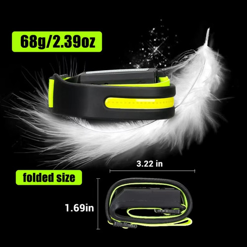 Carga Cob Luz Delantero De Sensor Faro Con Led Usb