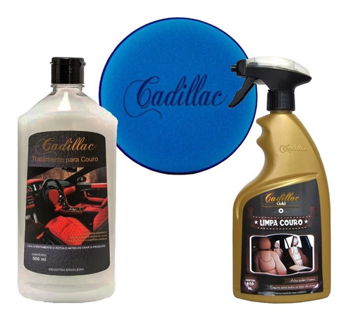 Kit Limpeza E Hidratação De Couro Banco De Couro Cadillac