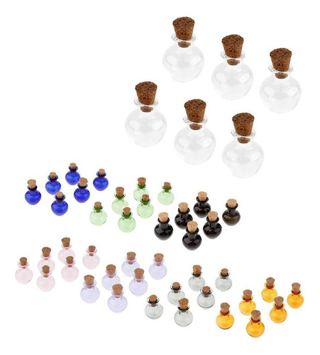 6pcs Mini Small Cork Stopper Frascos De Frascos De