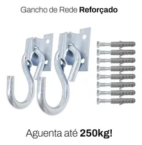 Comprar Rede Têxtil gancho arma rede de dormir completo com buchas e parafusos cor zincado