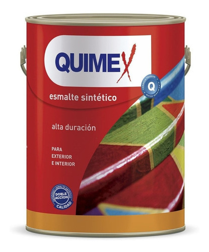 Esmalte Sintético Brillante 1 Litro Grupo 2 Quimex Color Crema