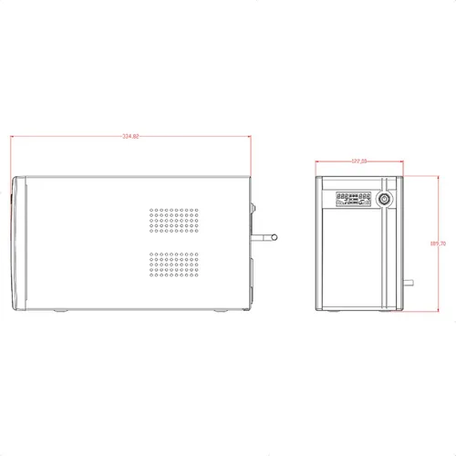 Ups Hikvision Ds-ups2000, 2000va/1200w, 6 Tomas, Display Lcd