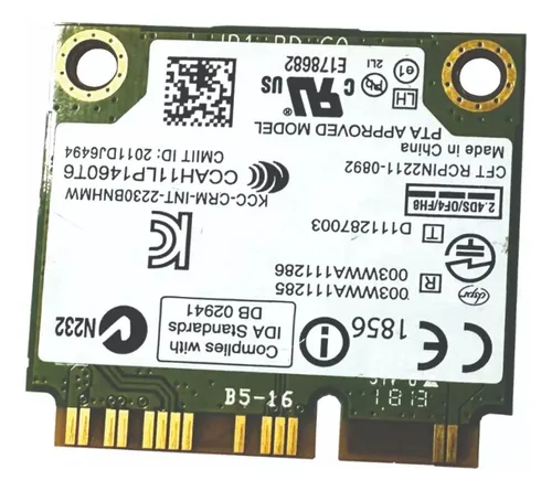 Placa De Red Wifi Intel Centrino 2230bnhmw + Bluetooth