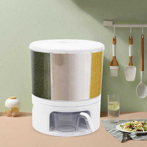 Dispensador De Granos Rotatorio 360° Juoptgj 11kg 6