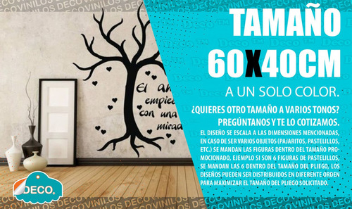 Vinilo El Árbol De Amor En San Valentín Deco®