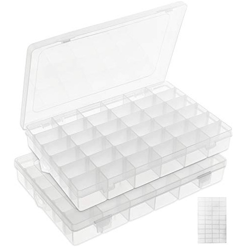 Umirokin 2 Paquetes De 36 Compartimentos Caja Organizadora D