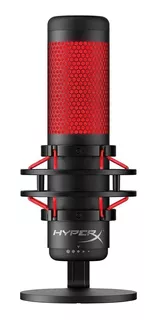 Microfone Gamer Hyperx Quadcast Led Red Hx-micqc-bk + Nfe