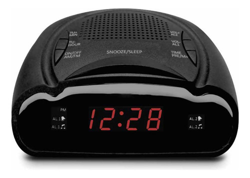 Radio Reloj Led Despertador Doble Alarma - Ps