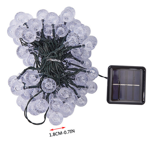 Cadena De Luces R Solar Con Forma De Bola Con Forma De Bola