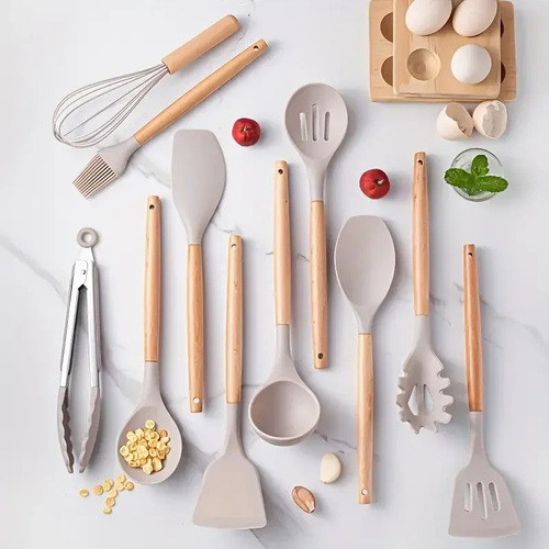 Juego De Cocina De Silicona Multicolor Juego De 12 Pcs