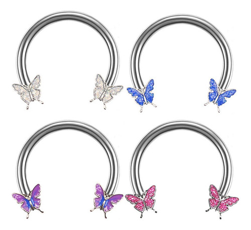 2 Cool Butterfly Mujeres Tragus Piercing Labio Tragus