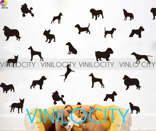 Vinil Decorativo Consultorio Veterinaria Perros 50 Pzs