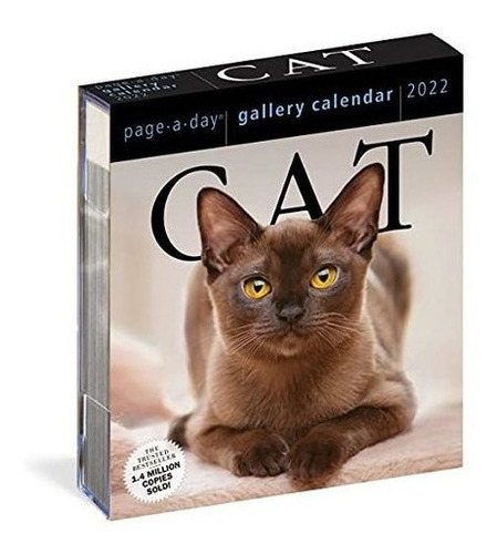 Cat Page-a-day Gallery Calendar 2022 A Year Of..., De Workman Calend. Editorial Workman Publishingpany En Inglés