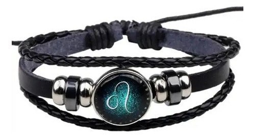 Pulsera Signo Del Zodiaco Cuero Sintético 