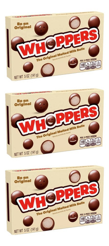 Chocolates Whoppers 3 Cajas 141g C/u
