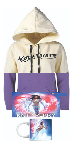 Sudadera Bicolor Cojin Y Taza De Katy Perry