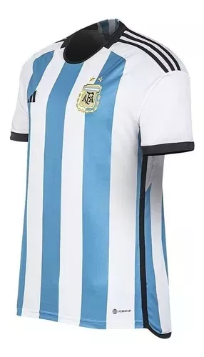 adidas Camiseta Argentina Messi 10 Local 3 Estrellas 2023 (Dorsal Oficial)