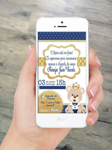 Invitación Baby Shower Tarjeta Digital Cumpleaños