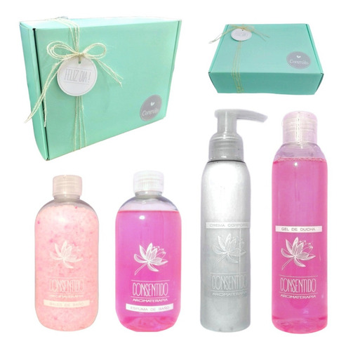 Kit Baño Relax Crema Box Mujer Aroma Rosas Spa Set Zen N76