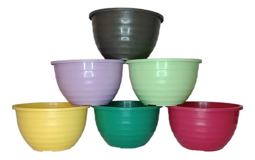 100 Macetas Bowl N° 12 Plastico Bols- Plastic-art Fabrica 