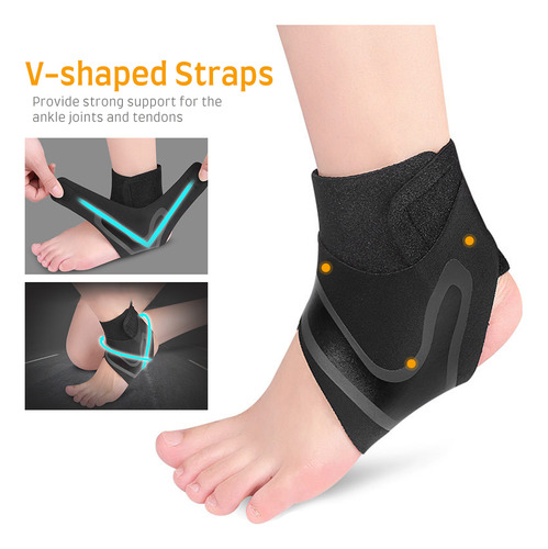 Soporte De Tobillo Ligero, Transpirable, Ajustable En Forma