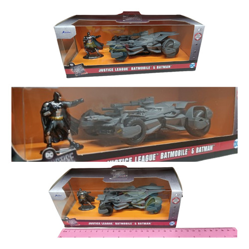 Auto+figura Batman La Liga De La Justicia, Escala 1/32, Jada