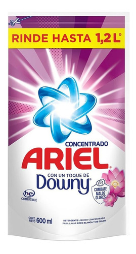 Detergente Ariel Con Downy Líquido 600 Ml