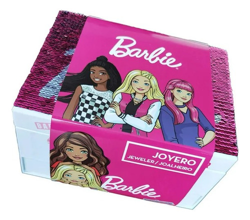 Joyero Alhajero Decorable De Barbie Estuche 20 Joyas