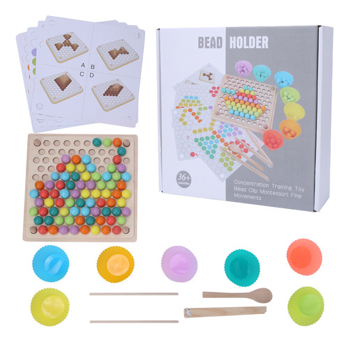Puzzle Clip Beads Para Niños, Palillos De Práctica Para Bebé