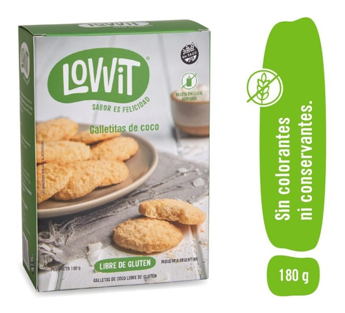 Galletitas Lovvit Hgn Coco X 180g Sin Tacc