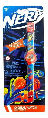 Reloj Digital Nerf 5 Funciones Cod Nerj6 Loony Toys