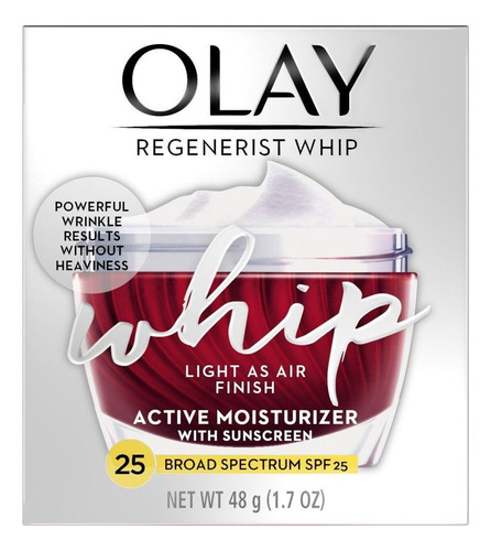 Olay Regenerist Whip Hidratante Activo Spf 25 1.7 Onzas Tarr