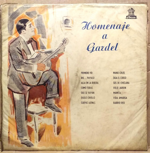 Carlos Gardel - Homenaje A Gardel - Lp Edicion Chile - Tango