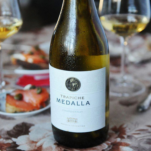 Vino Blanco Trapiche Medalla Chardonnay Mendoza