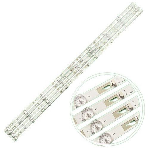 Kit De 4 Tira De 9 Led Hyundai Hyled-50uhd4 Jvc Si50fs / 3v