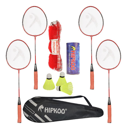 Hipkoo Sports Juego De 4 Raquetas De Bádminton De Aluminio.