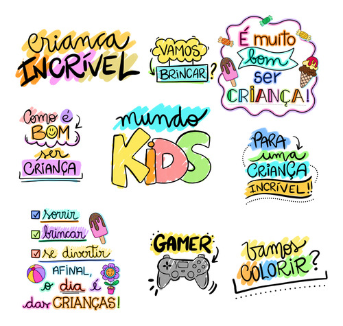 Arquivo Lettering Personalizado Dia Das Crianças