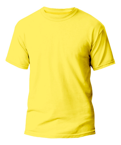 Camisa Lisa 100% Algodão 30.1 Slim Fit Gola Redonda Academia